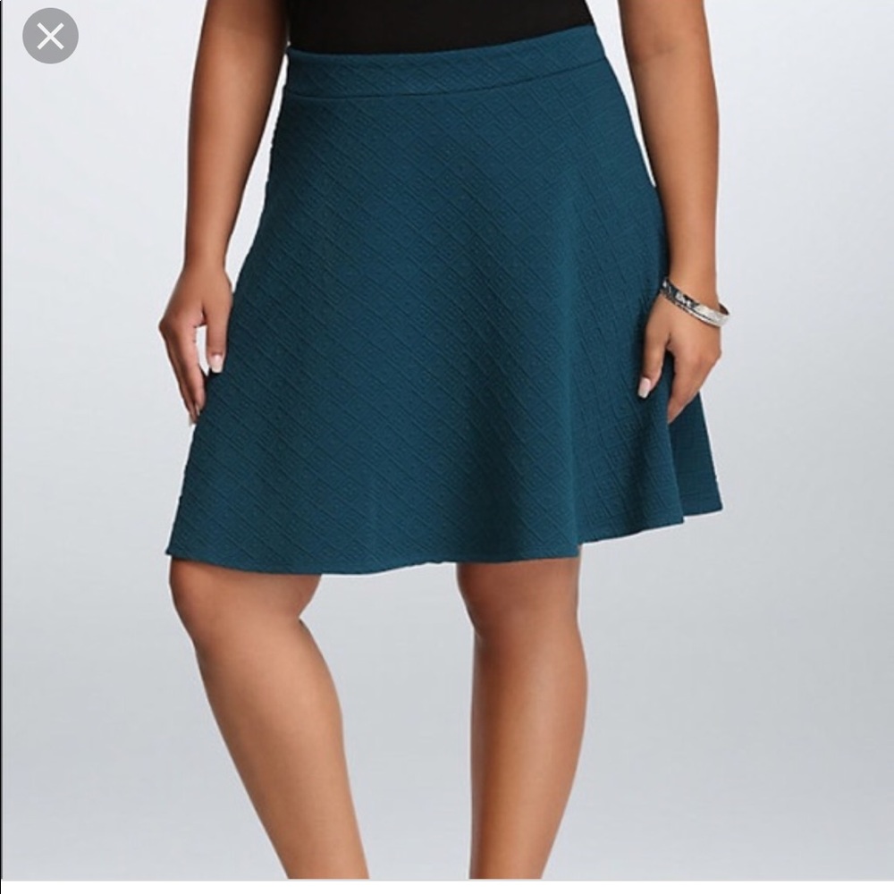 Teal Skater Skirt